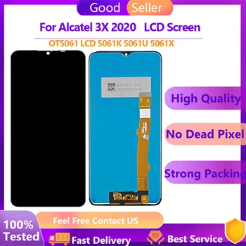 100% Testované Nové LCD 6.52 palcový Pre Alcatel 3X 2020 5061 5061U 5061K LCD Displej Dotykový Displej Digitalizátorom. Montáž náhradných dielov
