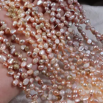 Keshi Umelé Prírodné Sladkovodné Perly Zmiešané Farby 4-5 mm Korálky sa Predávajú Za 35 Cm Strand Pre Šperky, Takže Náhrdelník Príslušenstvo
