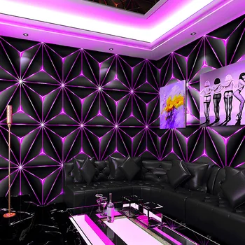 KTV Tapety Karaoke Flash Stenu Handričkou 3D Reflexná Špeciálne Bar Osobné Tvorivé Koridoru Tapetu Pozadia Parede 3d