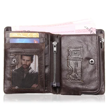 originálne kožené mužov peňaženky držitelia kreditných kariet mens peňaženku s mince vrecku značky walet muž spona kabelku vysokej kvality