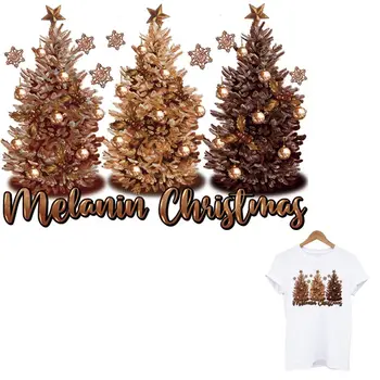 Vianočný Stromček Železa-Na Prenos Tepla Nálepky Na Oblečenie Tlač-Na Ženy T-Shirt Hoodies Škvrny Na Oblečení Nášivka Dekorácie