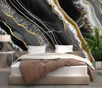 Vlastné tapetu foto moderné svetlo luxusné mikrokryštalický mramorový vzor achát plátok, TV joj nástennú maľbu 3d tapety