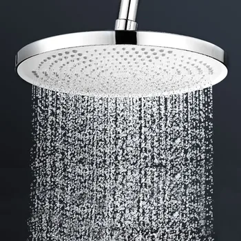 Vysoký Tlak 25 cm Zrážok Sprcha Hlavou Múr Kúpeľňa Top Dážď Sprchové Silver Black Strop Showerhead Sprcha Príslušenstvo